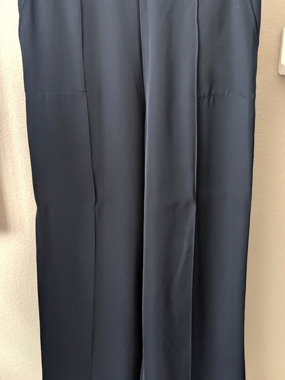 NWT St John Cady Wide Leg Pants, Navy, L